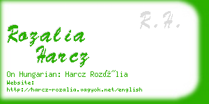 rozalia harcz business card